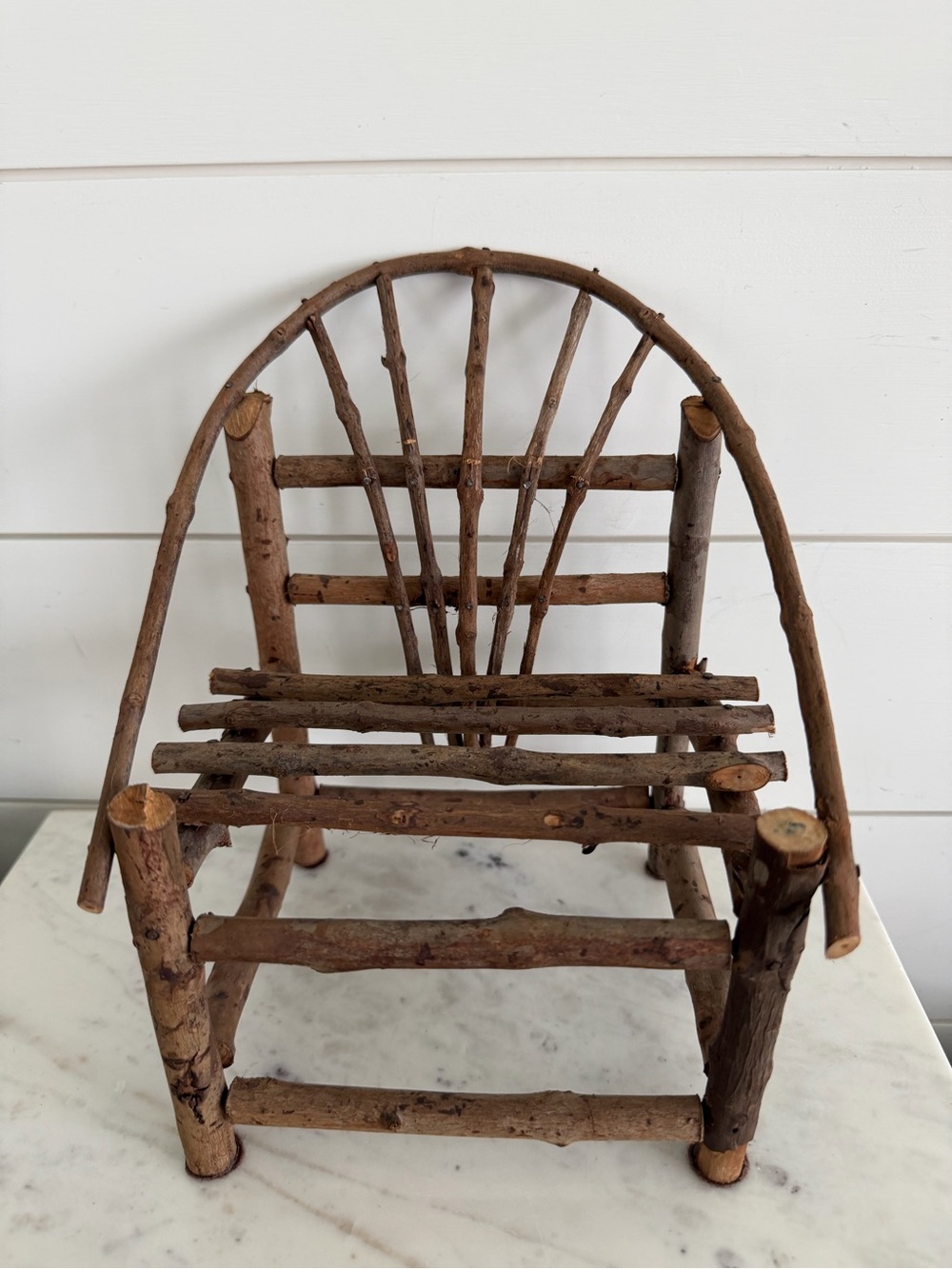Primitive Twig Wood Chair Doll Teddy Bear Accessory
